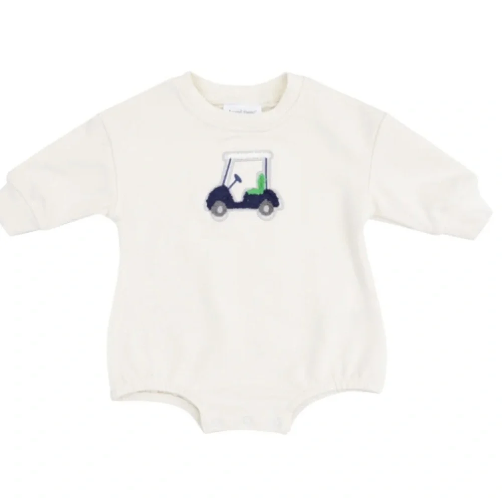 Angel Dear French Terry Golf Bubble Blue 3-6 months